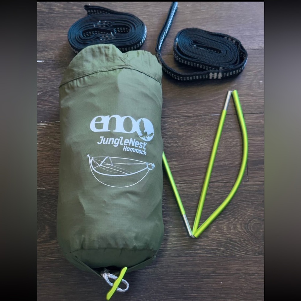 Eno Jungle Nest Hammock with straps and carabiners